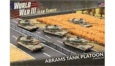 Team Yankee TUBX18 Abrams Tank Platoon (5 Tanks) Plastic Gaming Miniatures