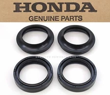 Front Fork Seal Dust Cover Set Kit Many Bikes Genuine Honda (See Notes) Z132