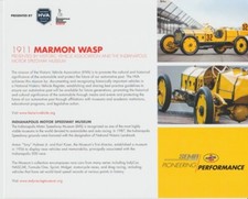 2016 Ray Harroun 1911 Marmon Wasp Indianapolis IMS Shell SEMA Indy 500 Hero Card