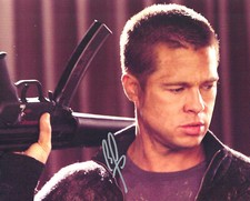 BRAD PITT Original Autogramm 20x25 Großfoto Portrait Mr. and Mrs. Smith Coa