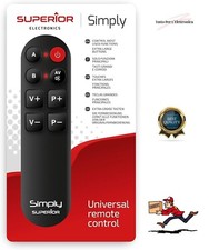 Telecomando universale per TV semplice autoapprendente Superior Spedizione e bat