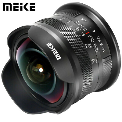 MEIKE 7.5mm F2.8 APS-C Manual focus Fisheye Lens For Canon Nikon Sony Fuji M43