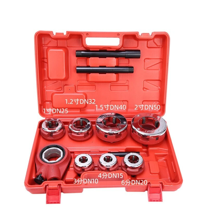 Tap Water Pipe Twisted Wire Plumbing Galvanized Die Head Pipe Threading Machine - Image 2 of 4