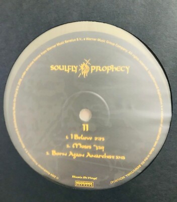 美品 Soulfly - Prophecy LP シリアルナンバー ソウルフライ 美品 Soulfly - Prophecy LP シリアルナンバー ソウルフライ