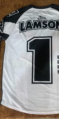 CUSTOM DESIGN JERSEY MOTOCROSS SUPERCROSS HONDA 1-800 COLLECT STEVE LAMSON CR250