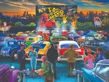 Sunsout  -  Drive In  -  Puzzle 500 pieces  NEW