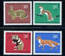 Stamps Germany Berlin, Scott # 9NB45-9NB48 Mint NH, complete set