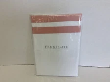 Frontgate Hamptons Stripe Linen Kitchen Dining Table Runner Blush 15"x72"