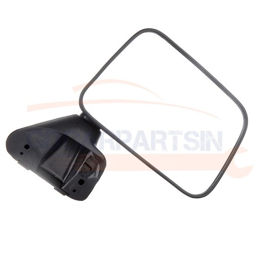Black Housing For 1987-1989 Toyota4 Runner Pickup Manual Fold Pair Side Mirrors - Picture 8 of 12