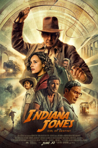 Indiana Jones And The Dial Of Destiny Movie Poster 27"x40" Reprint 27x40 - Picture 1 of 1