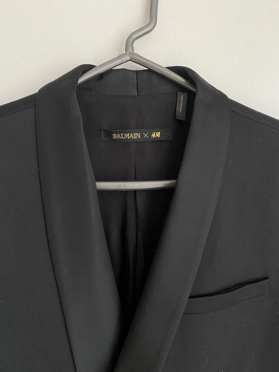 Mens Small Size 34 X H&amp;M Black Blazer Jacket W/ Gold Buttons | eBay