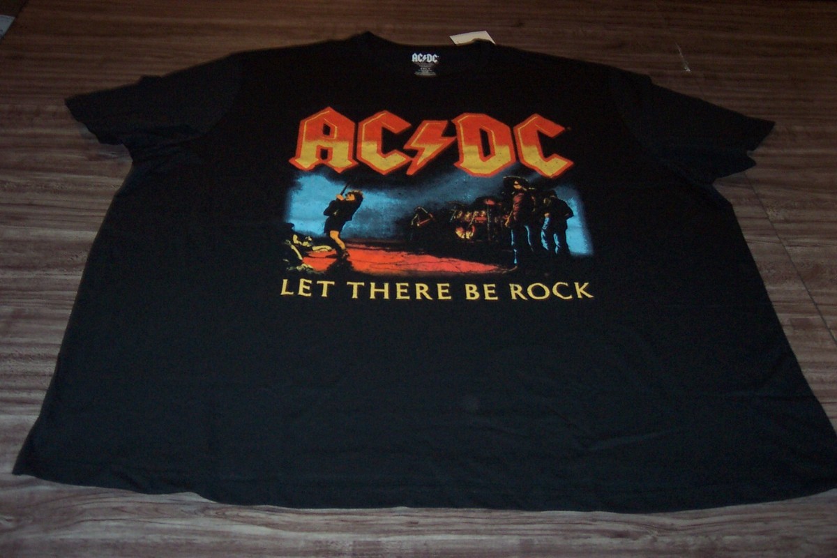 Vintage Style ACDC LET THERE BE ROCK BAND T-Shirt BIG & TALL