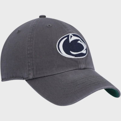 PENN STATE NITTANY LIONS MENS ADJUSTABLE BUCKLE HAT GRAY PSU RELAXED STYLE