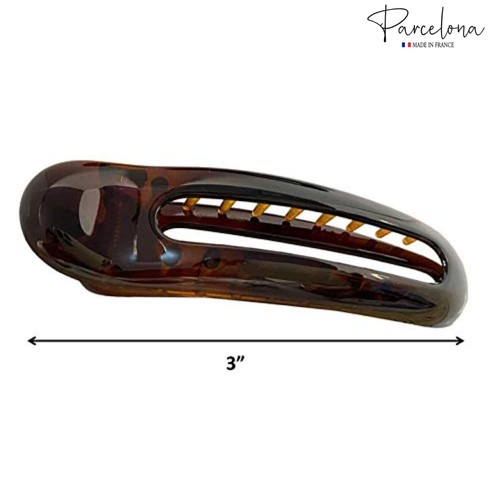 Parcelona French Oval Slider Small 3" Celluloid Side Hair Claw Clips(2 Pcs) - 第 6/24 張圖片