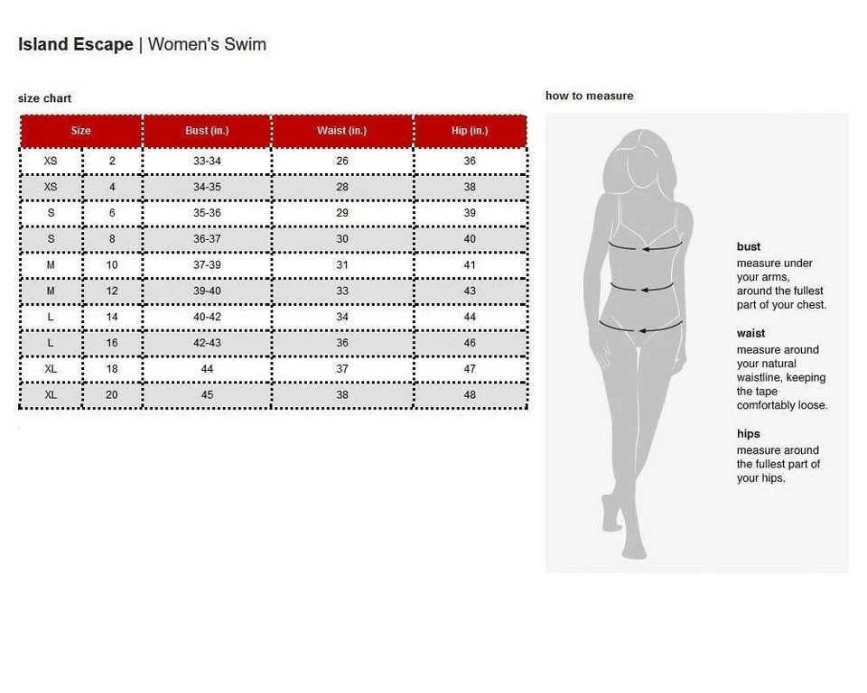 Camiseta Tankini ISLAND ESCAPE Jetset Estampado Con Aros Talla 12 Azul Marino Rosa Traje de Baño Foto 3 de 3