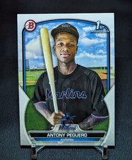Antony Peguero 1st Rookie Card RC 2023 Bowman Prospects BP-62 Miami Marlins 