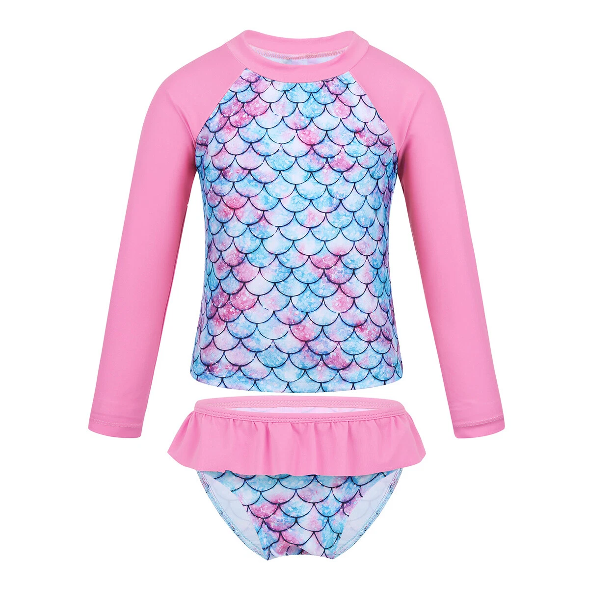 Girl long sleeve cheap rash guard swimwear