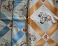 NEW Raggedy Ann  Andy Diamond Cotton Fabric by the Yard LECIEN Japan By YARD