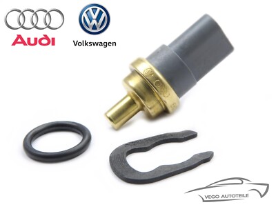 ORIGINAL VAG Kühlmitteltemperatur Sensor + Feder VW Audi Seat Skoda 06A919501A