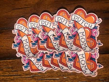 Dutch Bros Coffee Sticker Mothers Day Dutch Mom 2022 Joined Hearts