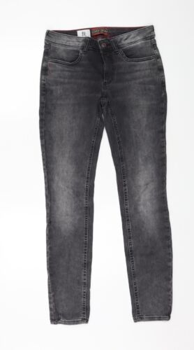 Street One Jeans femme boutonné ordinaire en coton droit gris taille 30 po L29 - Photo 1 sur 12