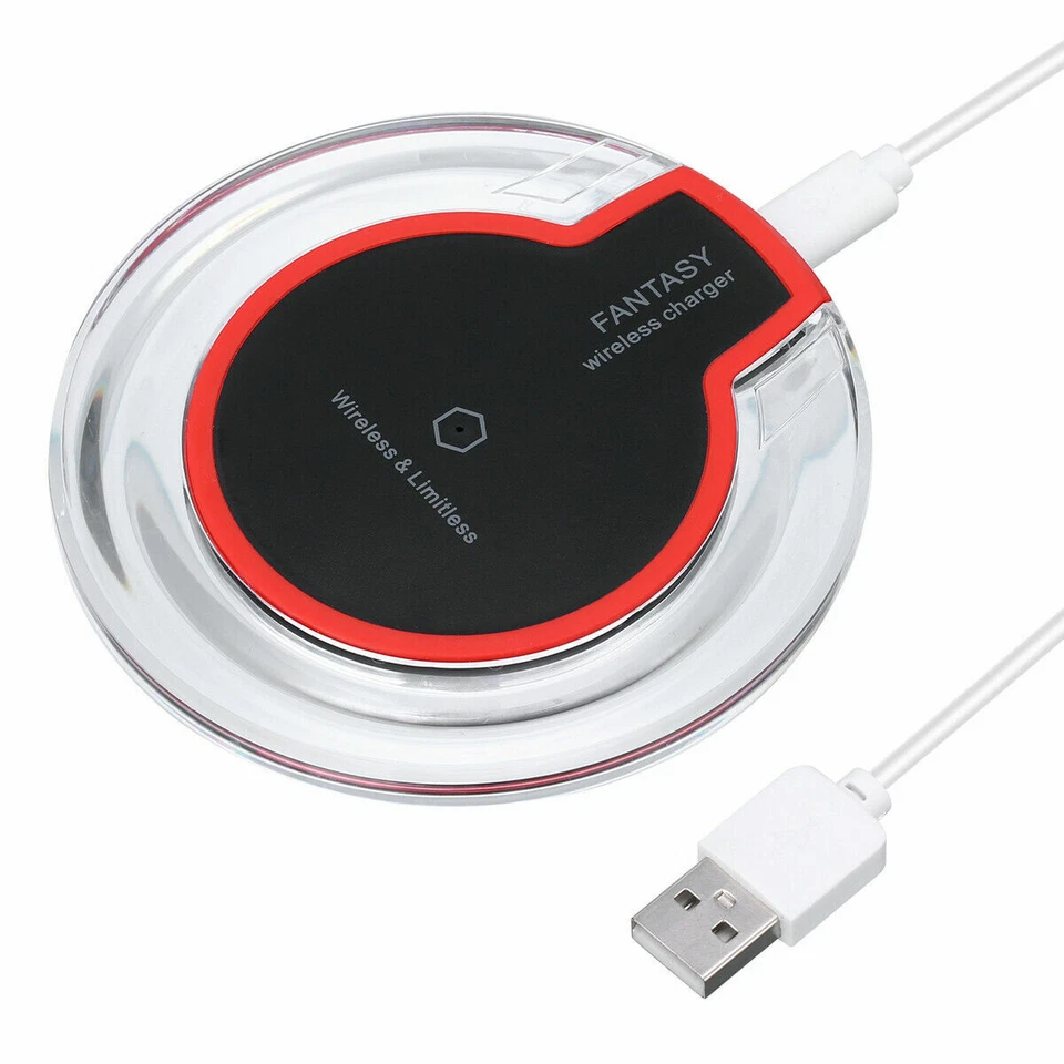 Qi Wireless Charger Charging Pad For iPhone XS/Max/XR/8/Plus/X Galaxy Note 9/S10 - Image 3 of 4