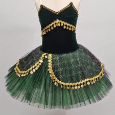 Professional Ballet Tutu Children Dress Girls Performance Half Tutu Ballerina