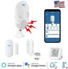 Wi-Fi Home Security Kit : Door Window  Motion Water Sensor  Alexa & Google Home