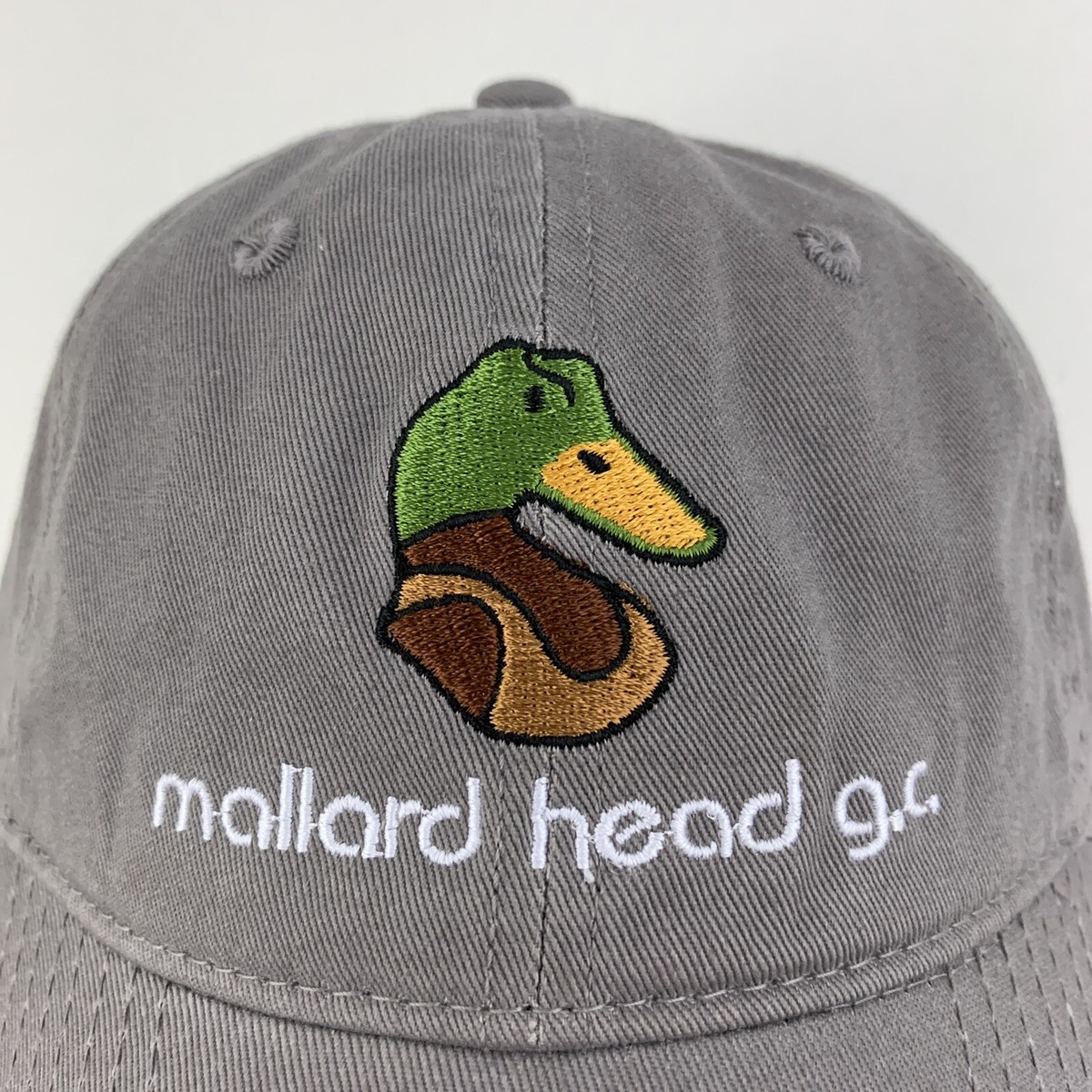 Mallard Head Golf Course Hat Spell Out Duck Logo Vacation