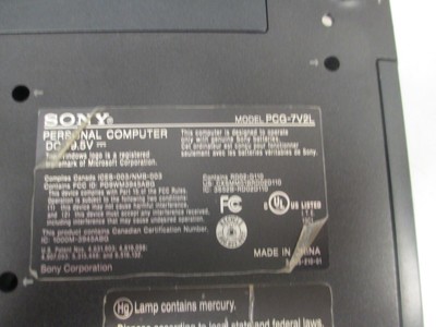 Schermo LCD 17.1 Pollici Per Sony Vaio PCG-8W2M - Condizioni Perfette