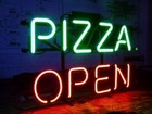 13"x8" Pizza Open Neon Sign Light Beer Bar Pub Lamp Glass Gift Display Decor