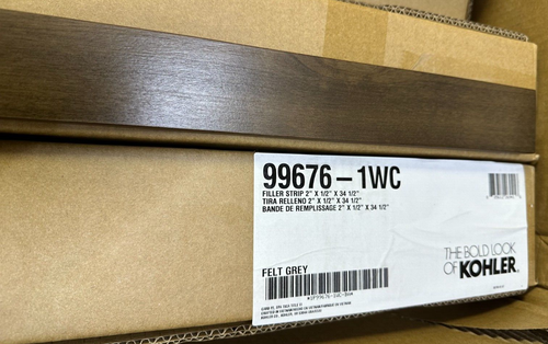 Kohler 99676-1WC - Filler Strip 2" x 1/2" x 34-1/2" Felt Grey (Brown) Lot of 2 - Picture 2 of 3