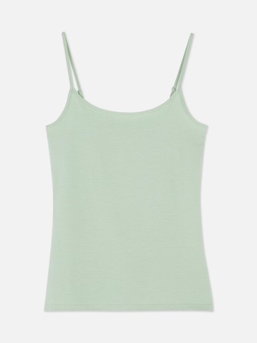 Primark Ladies Womens Stretch Cami Vest Strap Black White 2XS S M L XL 2XL Multi - Picture 24 of 32