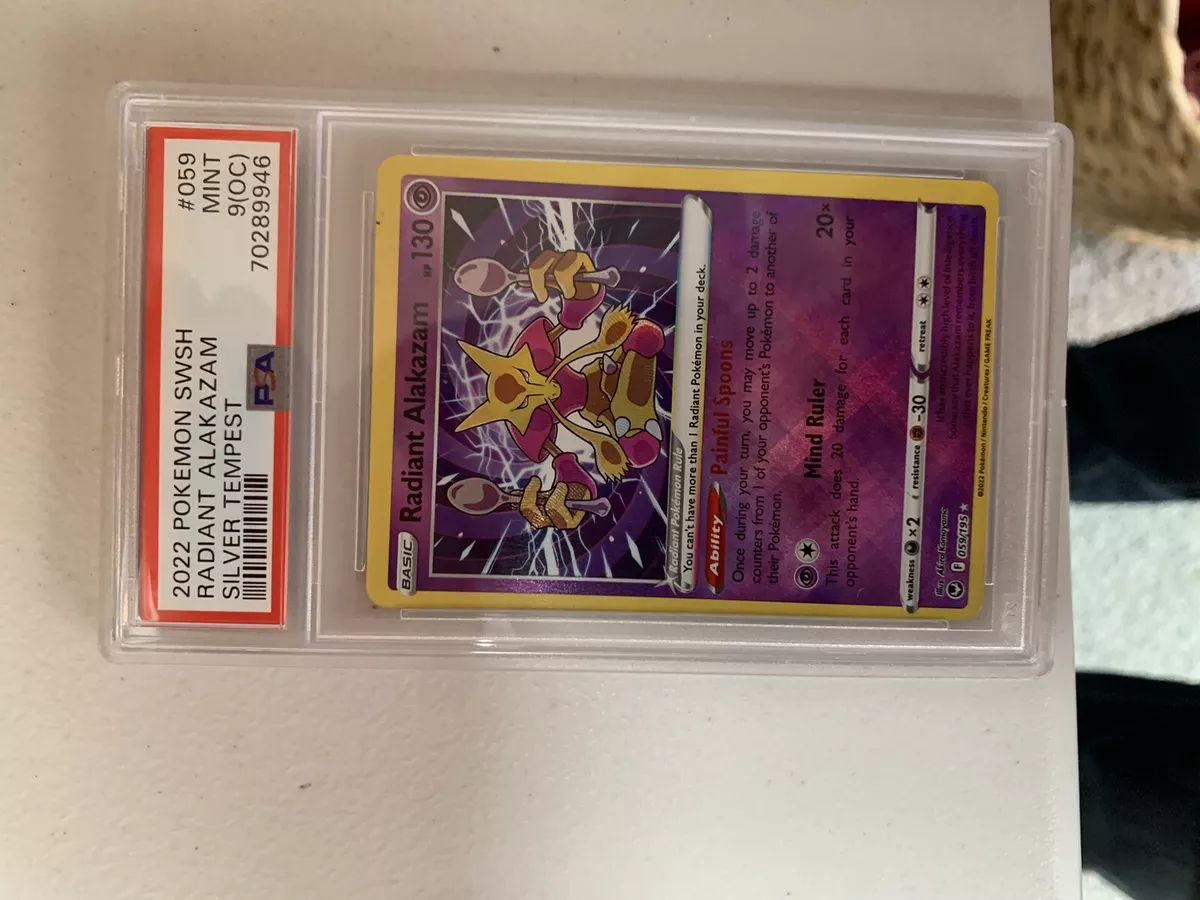 Radiant Alakazam 059/195 Pokemon Holo 2022 Silver Tempest