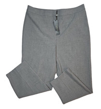Talbots Women' Gray Heritage Fit High-Rise Cropped Career Pants Size 8 - NWT