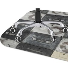 Old Tapes Furniture Floor Protector School Vinyl Mat Under Chair Desk  140x100