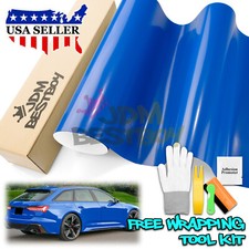 Gloss Glossy Intense Blue Car Vinyl Wrap Sticker Decal Air Release Bubble Free Gloss Glossy Intense Blue Car Vinyl Wrap Sticker Decal Air Release Bubble Free
