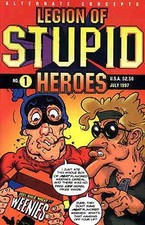 2014 Wax Eye Stupid Heroes Trading Cards 24