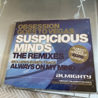 Suspicious Minds Obsession CD Almighty dance versions of Elvis classics 