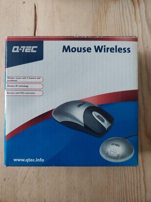 Vintage 8 Q TecCordless (12578) PS/2 Ball Mouse Boxed New Old Stock T1