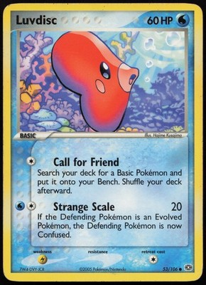 Pokemon TCG LUVDISC 53/106 EXCELLENT EX EMERALD COMMON ENG 2005