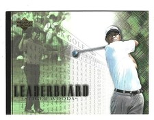 2001 Upper Deck PGA Golf Tiger Woods Leaderboard #90 NRMT