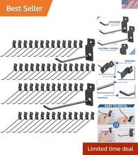 100 Pack Slatwall Hooks Panel Display Hooks Slat Board Peg Accessories Heavy Dut
