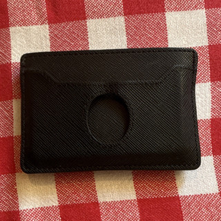 American Express Herren Kartenetui Geldbörse Leder Schwarz mit Logo