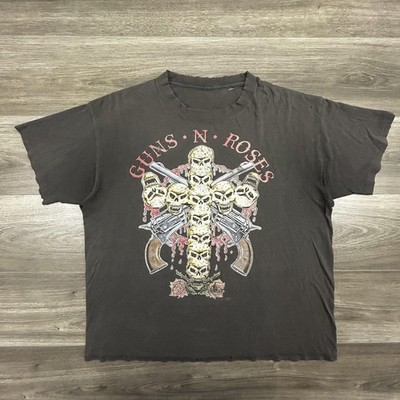 Vintage Guns N' Roses Shirt Mens XL Black Use Your Illusion Tour 1991-1992 90s