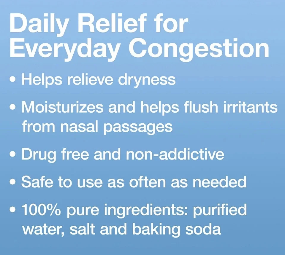3 PACK Arm & Hammer Simply Saline Nasal Relief 4.5 oz Each - Fast Shipping - Image 2 of 2