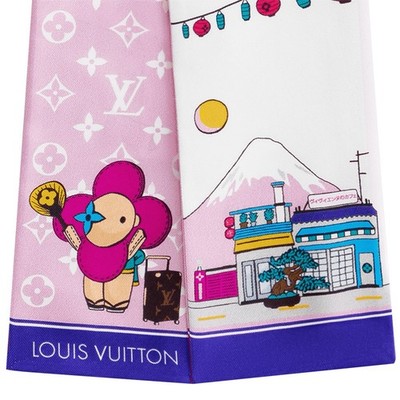 Louis Vuitton Pink Christmas Holiday 2022 Vivienne Tokyo Silk