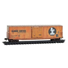 Micro-Trains N 50' Boxcar Illinois Central #27639 Weathered with Load 18044530