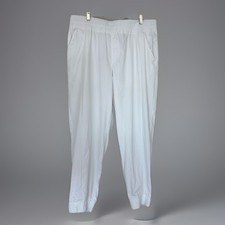 Columbia White Anytime Casual Jogger Pants Nylon Omni Shade Women's XL EUC