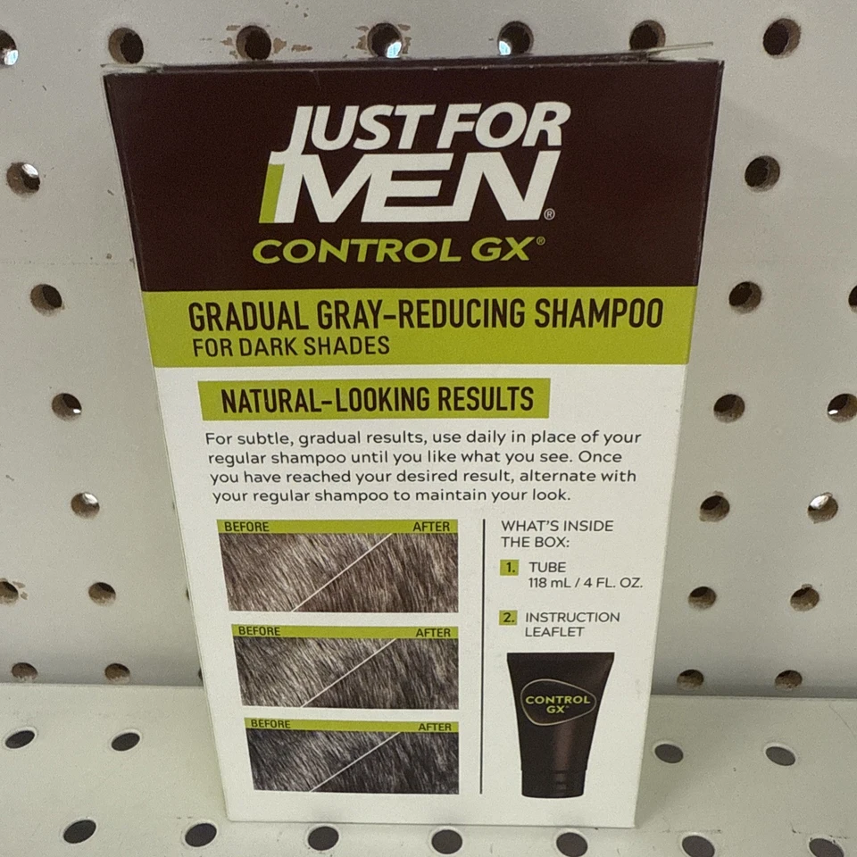 Just For Men Control GX Grey Reducing Shampoo, Gradually Colors Hair, 4 Ounce - Image 3 of 4